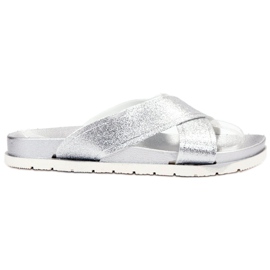Emaks Pantofole Argento Con Glitter grigio