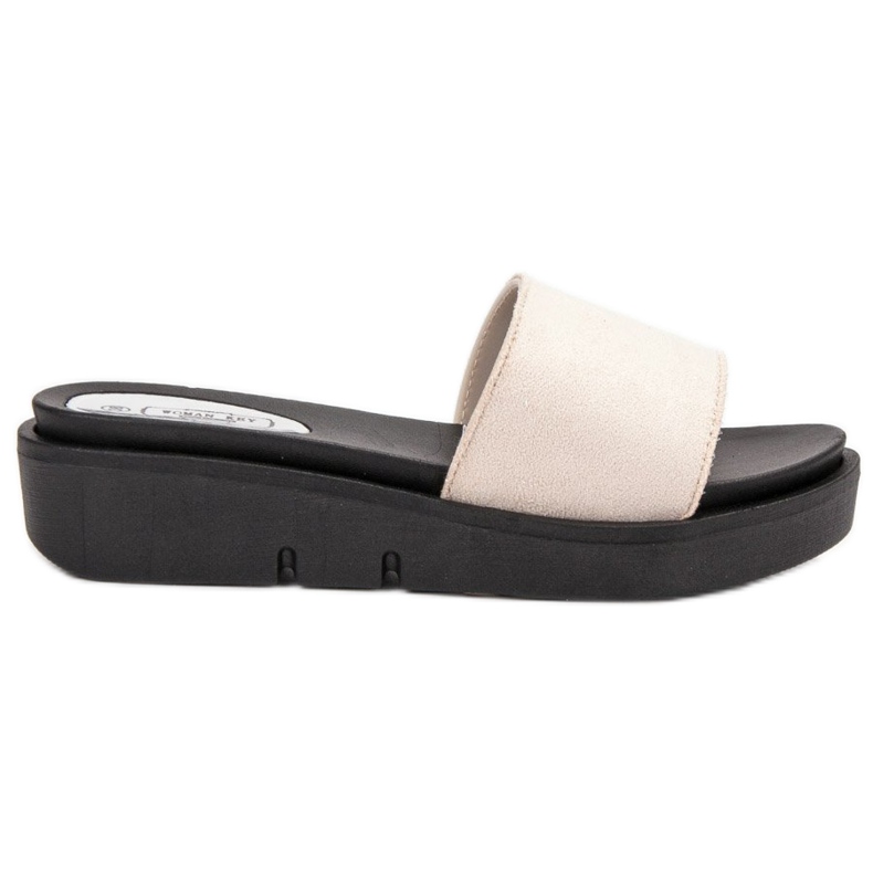 SHELOVET Sandali con zeppa marrone