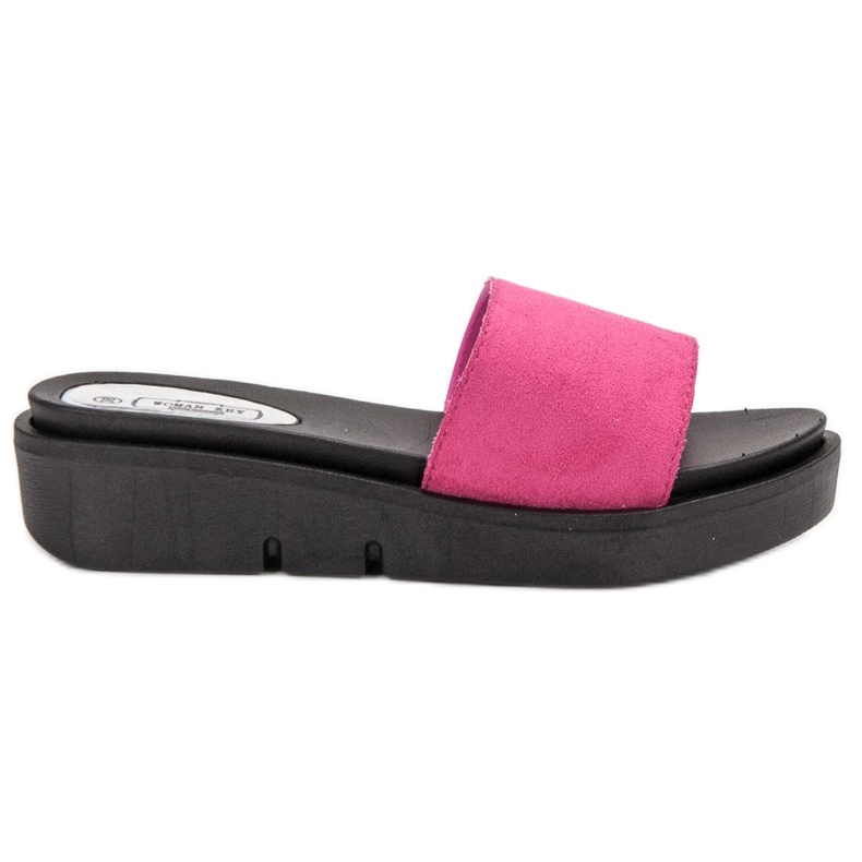 SHELOVET Sandali con zeppa rosa