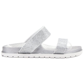 SHELOVET Pantofole In Gomma Con Glitter grigio