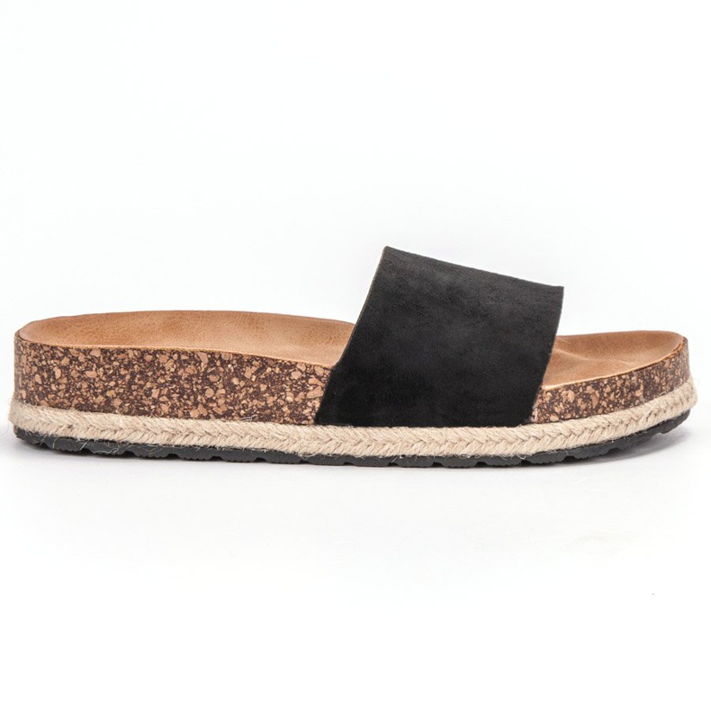 SHELOVET Espadrillas in camoscio nero