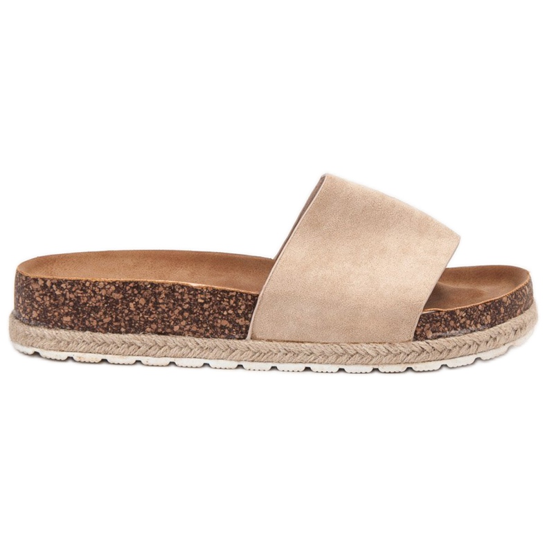 SHELOVET Espadrillas in camoscio beige