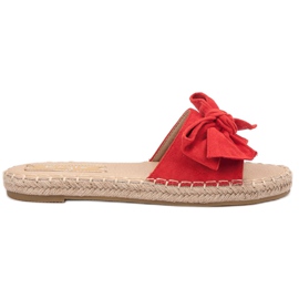 Kayla Pantofole Con Fiocco rosso