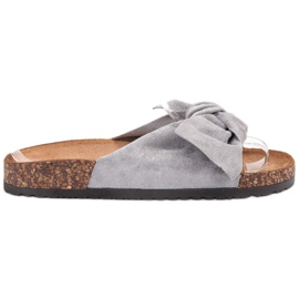 Super Me Pantofole grigie alla moda grigio