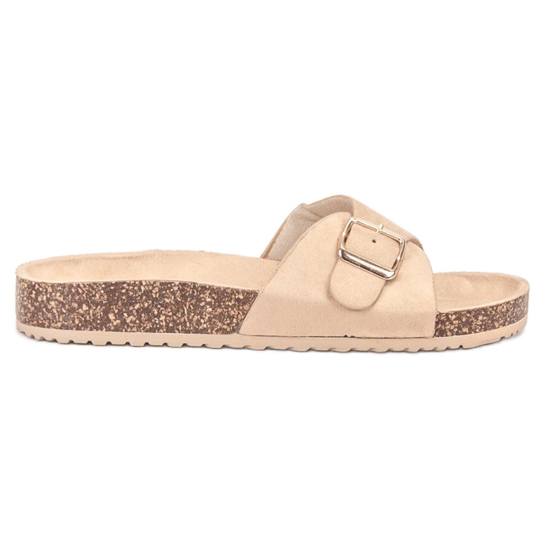 SHELOVET Pantofole In Camoscio Con Fibbia marrone