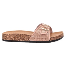 Marquiz Pantofole Lucide Con Fibbia rosa