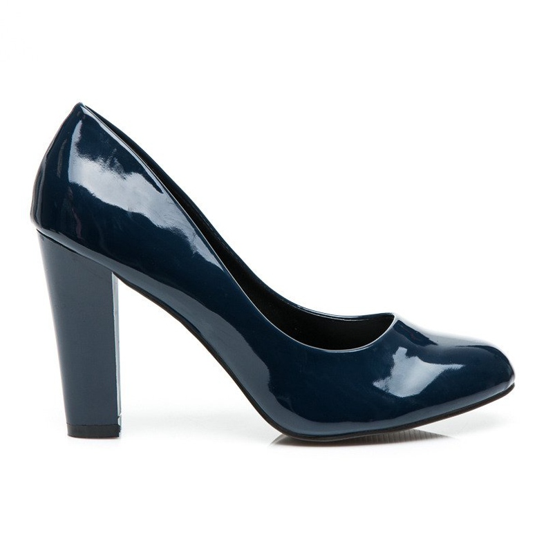 Sweet Shoes Décolleté laccate su un pilastro blu