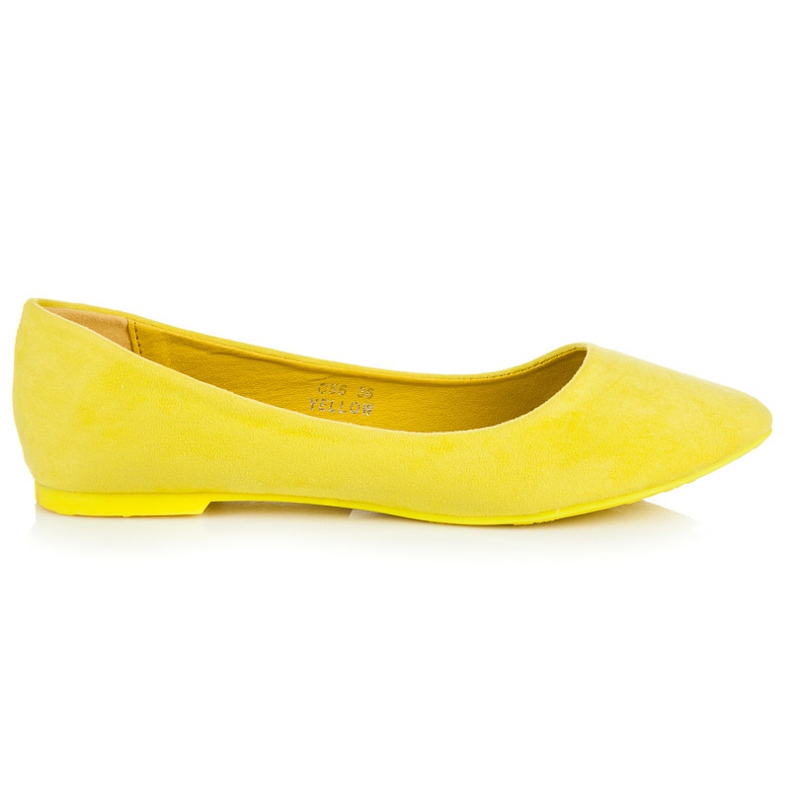 Seastar Ballerina In Pelle Scamosciata In Spitz giallo