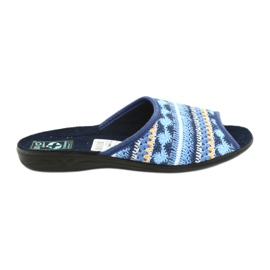 Pantofole maglione norvegese Adanex nero blu navy blu giallo