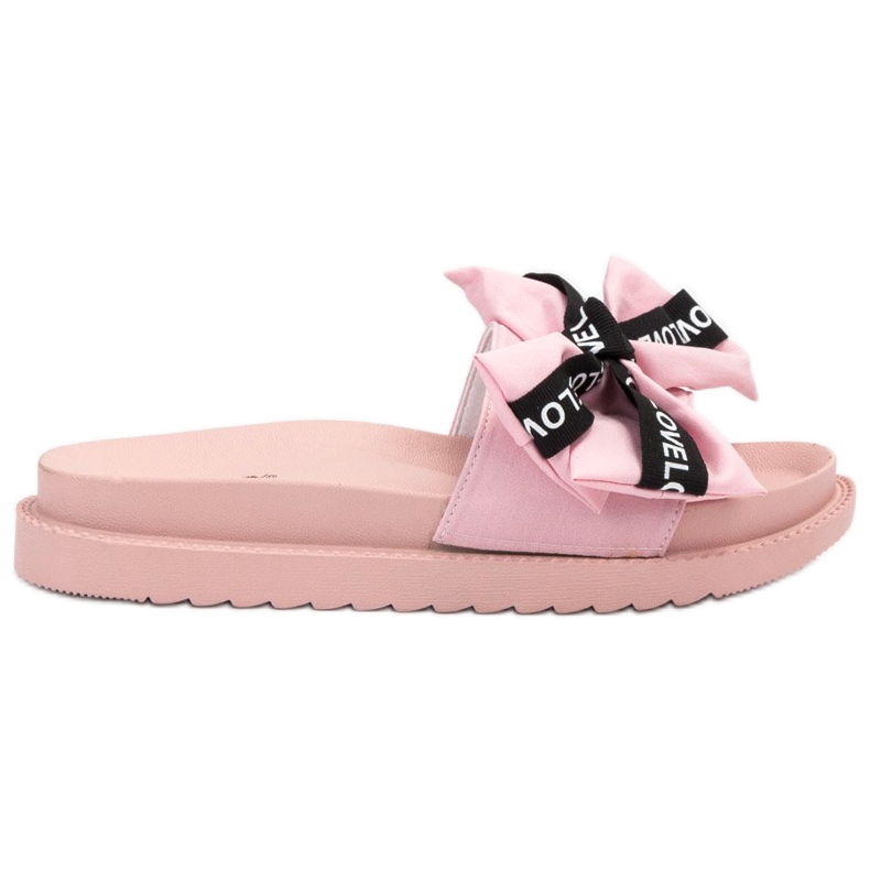 Jumex Pantofole Con Fiocco Amore rosa