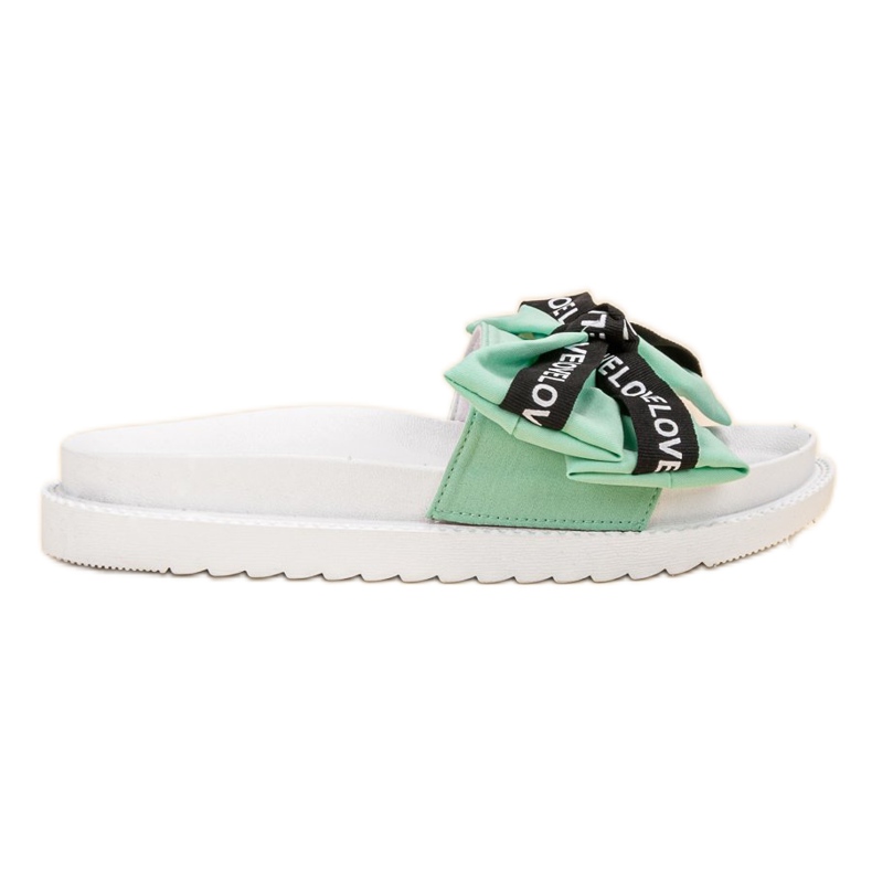 Jumex Pantofole Con Fiocco Amore verde
