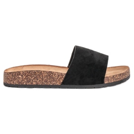 Bello Star Pantofole Nere Classiche nero