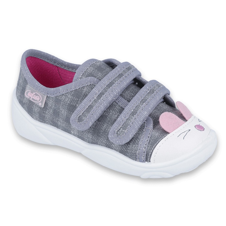 Scarpe per bambini Befado 907P108 rosa grigio