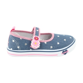 American Club TEN14 Sneaker con velcro blu rosa grigio