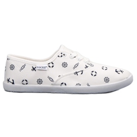 Sneaker da marinaio VICES bianco