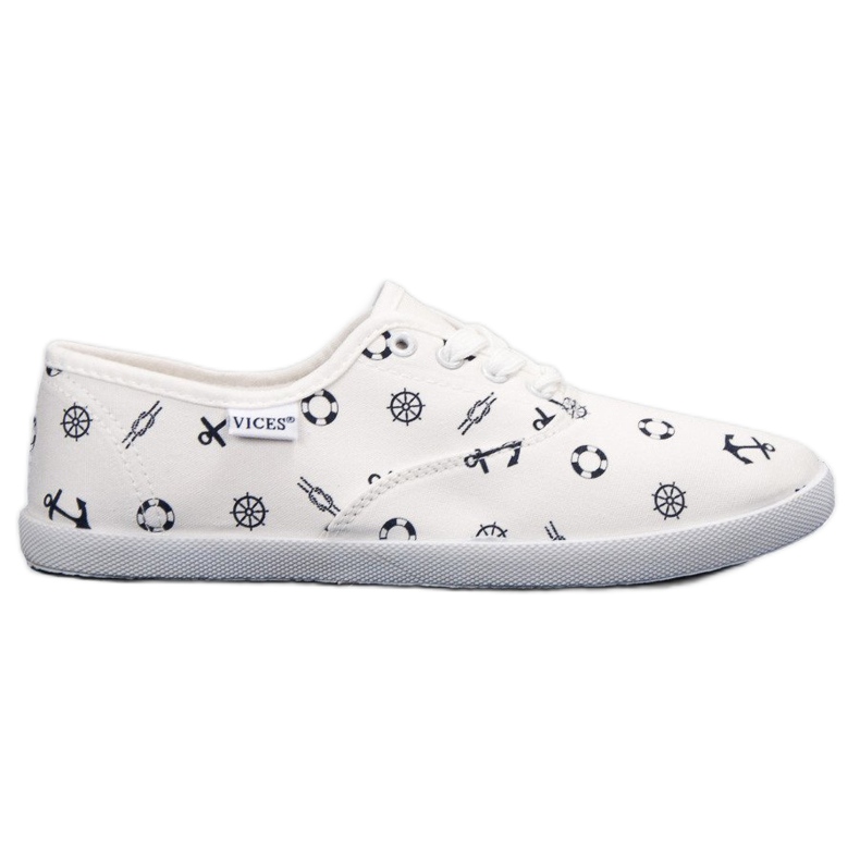 Sneaker da marinaio VICES bianca