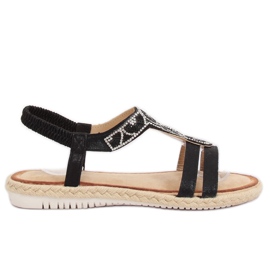Sandali espadrillas neri CO-78 Black nero