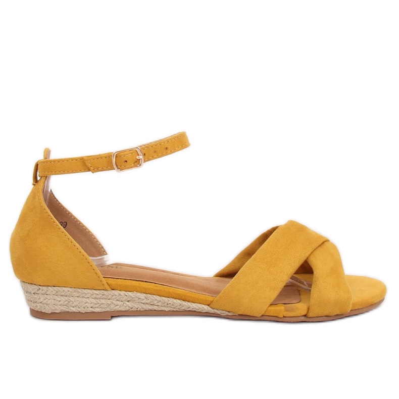 Sandali espadrillas gialli 9R121 Giallo