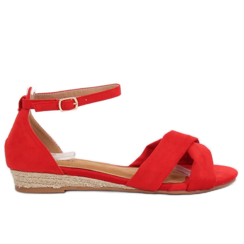 Sandali espadrillas rosso 9R121 Red