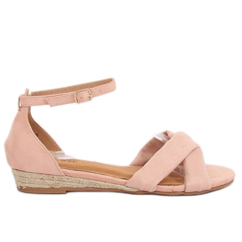Sandali espadrillas rosa 9R121 Pink