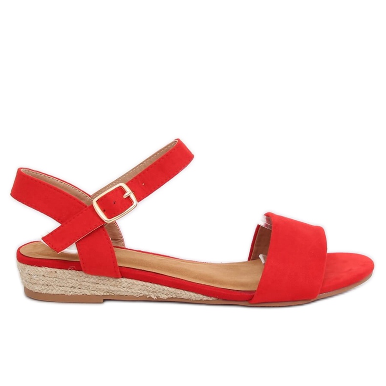 Sandali espadrillas rosso 9R73 Red