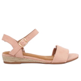 Sandali espadrillas rosa 9R73 Pink