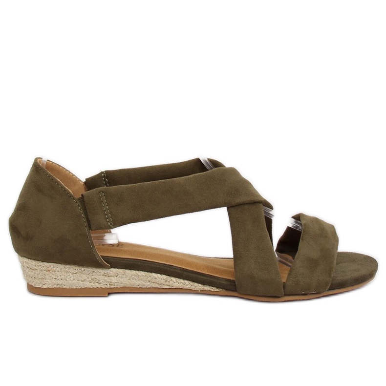 Sandali espadrillas verdi 9R72 Green verde