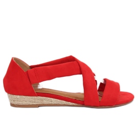Sandali espadrillas rosso 9R72 Red