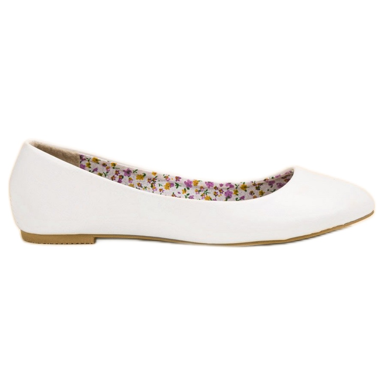 SHELOVET Ballerine casual bianca