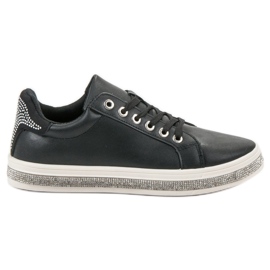 SDS Scarpe Sportive Con Cubic Zirconia nero