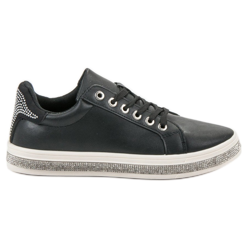 SDS Scarpe Sportive Con Cubic Zirconia nero