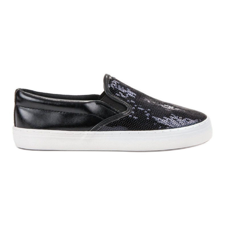 SHELOVET Slipon Con Paillettes nero