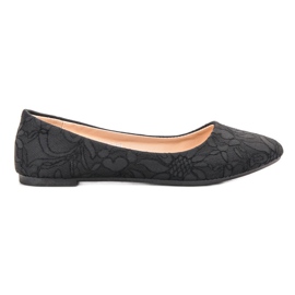 SHELOVET Ballerina Con Pizzo nero