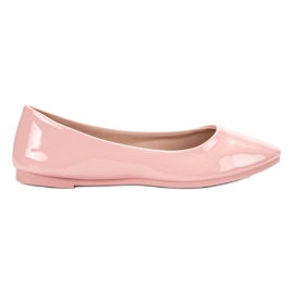 SHELOVET Ballerine laccate rosa