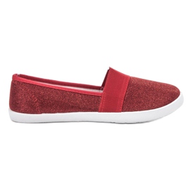 Renda Scarpe da ginnastica glitterate rosso