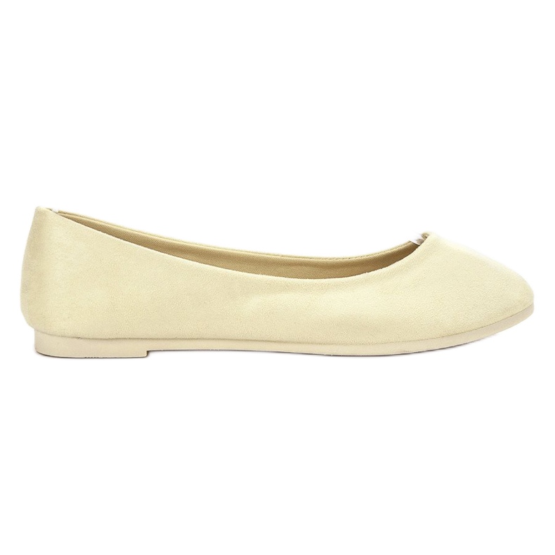 Ballerine VICES in camoscio giallo chiaro