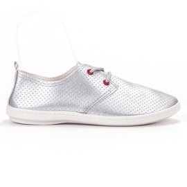 SHELOVET Scarpe da ginnastica argento grigio
