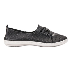 SHELOVET Sneakers in ecopelle nero