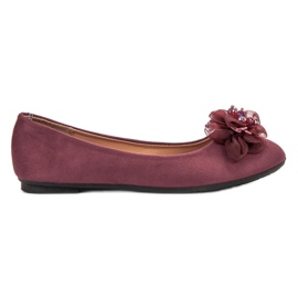 Fama Ballerine decorate rosso