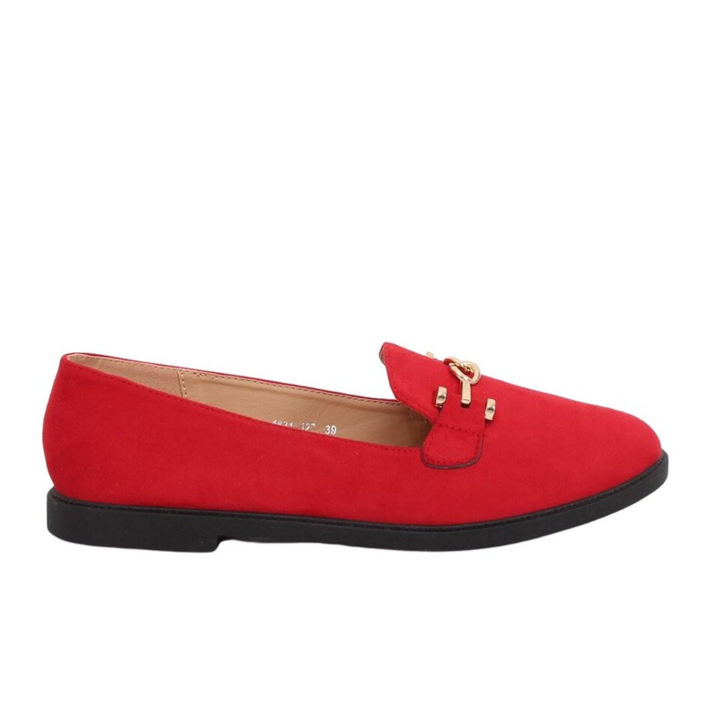 Mocassini da donna rossi 1631-127 Red rosso
