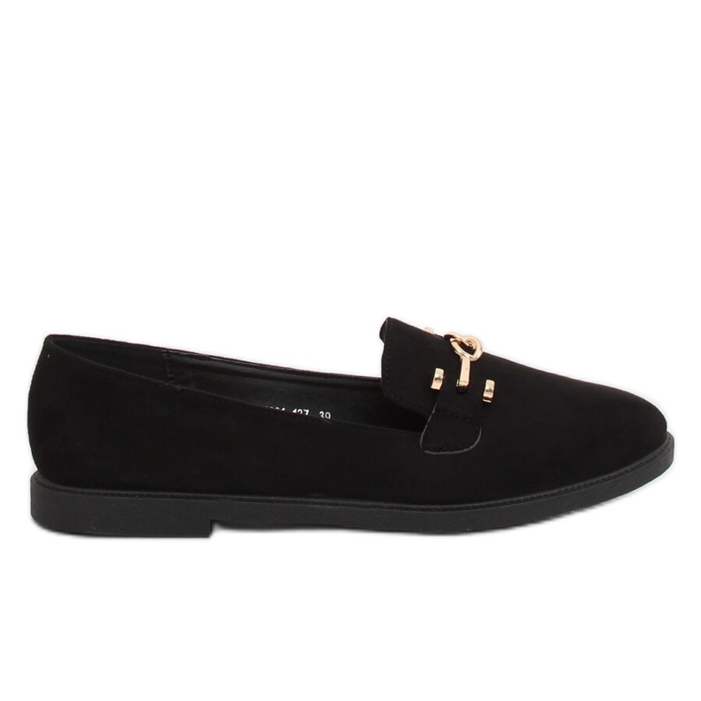 Mocassini da donna neri 1631-127 Black nero
