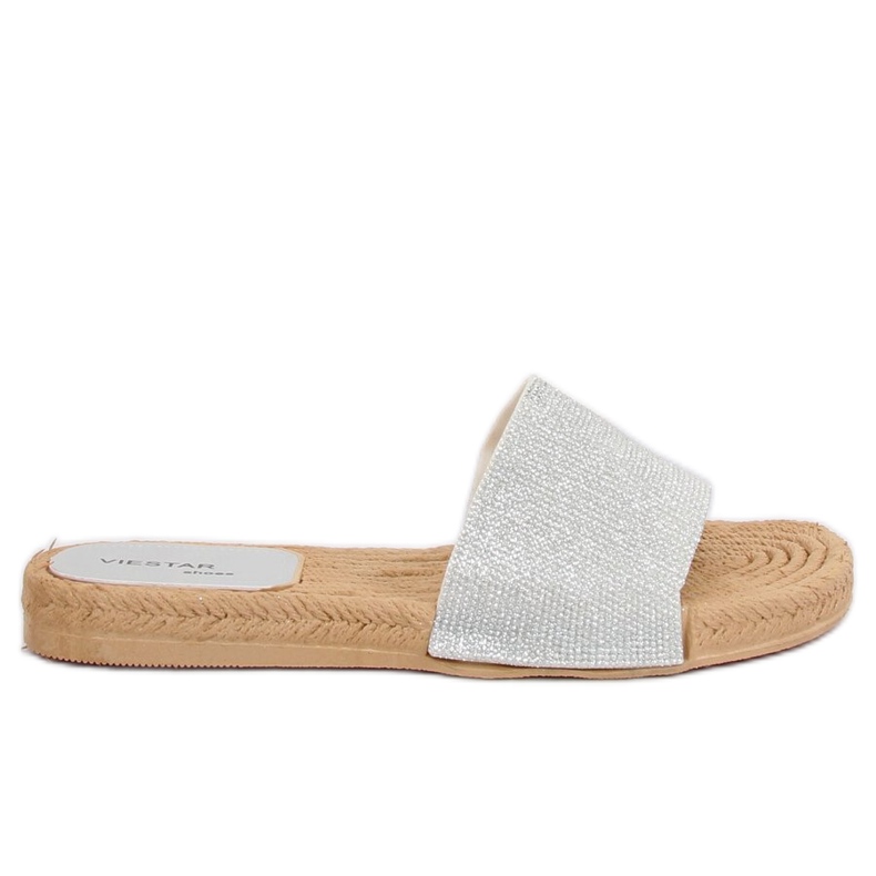 Ciabatte da donna argento JFF-V182 Argento grigio