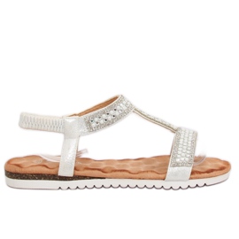 Sandali da donna argento HT-67 Argento grigio
