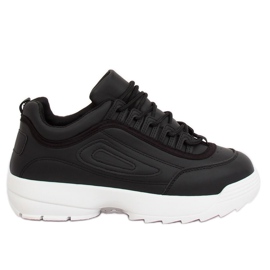 Scarpe sportive nere D1909 NERO/BIANCO