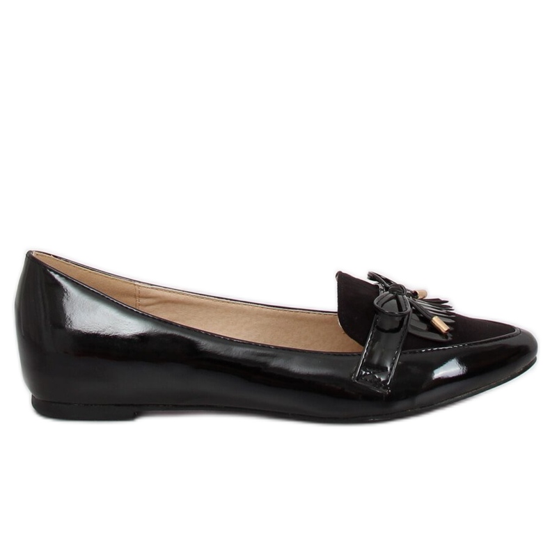 Mocassini neri da donna JL29 Black nero