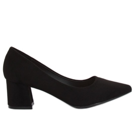 Décolleté nere con tacco largo KJ-10 Black nero