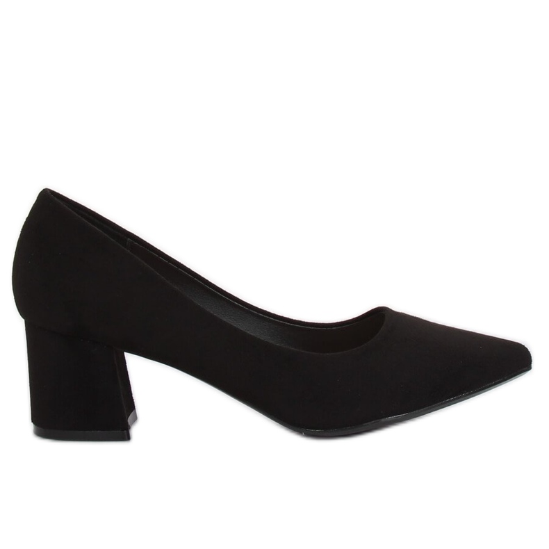 Décolleté nere con tacco largo KJ-10 Black nero