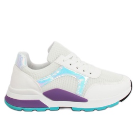 Scarpe sportive bianche PP-46 bianche bianco multicolore