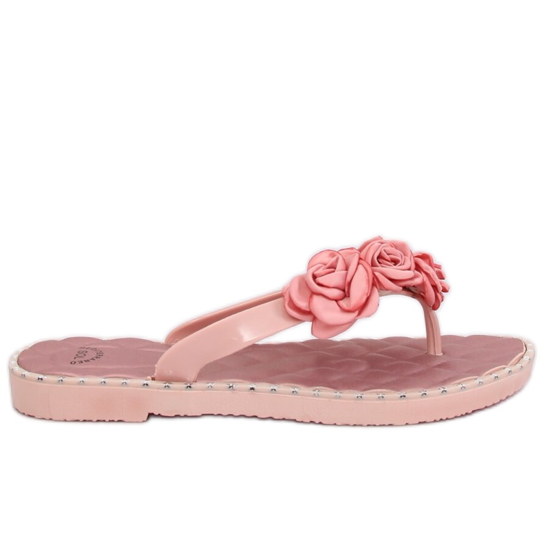 Infradito con fiori rosa YJL-1818 Pink