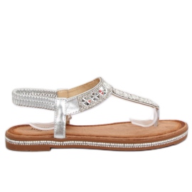 Infradito argento ZY163 Silver grigio